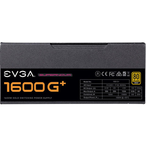 Fuente De Poder Evga 220-Gp-1600-X1 Supernova 1600w G+ 80+Gold Modular Fuente De Poder Evga 220-Gp-1600-X1 Supernova 1600w G+ 80+Gold Modular