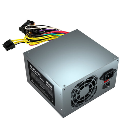 Fuente De Poder Quaroni De 500w, 24 Pines, 2sata, Color Metalico Fuente De Poder Quaroni De 500w, 24 Pines, 2sata, Color Metalico