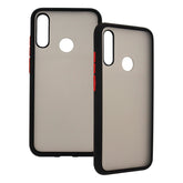 Funda Ghia Humo Semitransparente, Borde Negro Con Mica Para Huawei Y6s