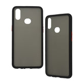 Funda Ghia Humo Semitransparente, Borde Negro Con Mica Para Samsung A10s