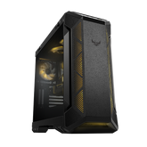 Gabinete ASUS TUF Gaming GT501 con Ventana RGB, Midi Tower, ATX/EATX/Micro ATX/Mini-ITX, USB 3.1, sin Fuente, 4 Ventiladores Instalados, Negro