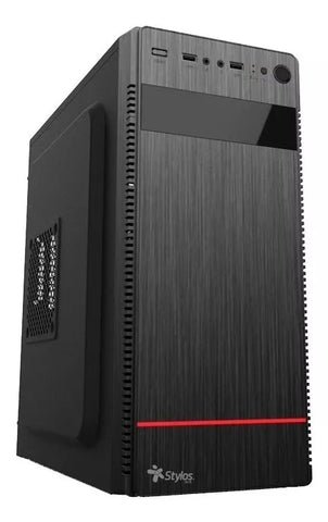 Gabinete Atx Micro Atx Con Fuente De Poder 500w Pc Stylos, (Stpgac4b) Gabinete Atx Micro Atx Con Fuente De Poder 500w Pc Stylos, (Stpgac4b)