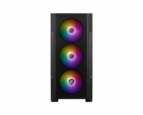 Gabinete Gamer Msi Mag Forge M100A Black Mid Tower 4 Ventiladores Gabinete Gamer Msi Mag Forge M100A Black Mid Tower 4 Ventiladores