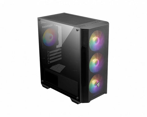 Gabinete Gamer Msi Mag Forge M100A Black Mid Tower 4 Ventiladores Gabinete Gamer Msi Mag Forge M100A Black Mid Tower 4 Ventiladores