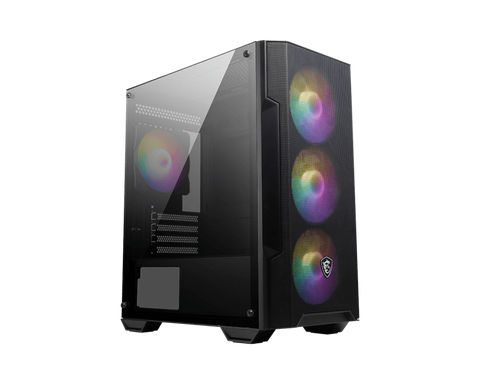 Gabinete Gamer Msi Mag Forge M100A Black Mid Tower 4 Ventiladores Gabinete Gamer Msi Mag Forge M100A Black Mid Tower 4 Ventiladores