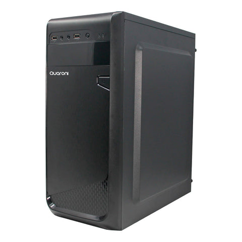 Gabinete Media Torre Quaroni, Formato Atx, Micro Atx, Mini Itx, Usb 2.0, Fuente De Poder Incluida 500w, Color Negro Acabado Cepillado Gabinete Media Torre Quaroni, Formato Atx, Micro Atx, Mini Itx, Usb 2.0, Fuente De Poder Incluida 500w, Color Negro Acabado Cepillado