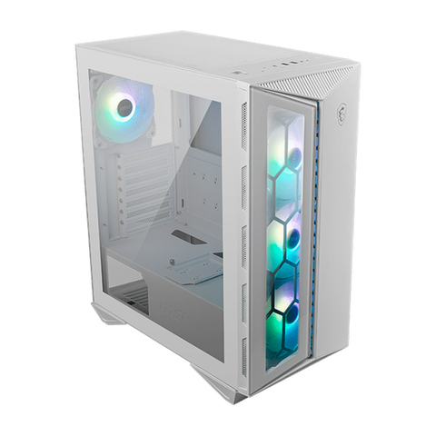 Gabinete Msi Mpg Gungnir 110r White Rgb Mid Tower Atx 4 Fan Switch Led Gabinete Msi Mpg Gungnir 110r White Rgb Mid Tower Atx 4 Fan Switch Led