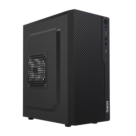 Gabinete Quaroni Frente Abs Negro Tipo Rejilla, Micro Atx, Mini Itx, Fuente De Poder Incluida De 500w Gabinete Quaroni Frente Abs Negro Tipo Rejilla, Micro Atx, Mini Itx, Fuente De Poder Incluida De 500w