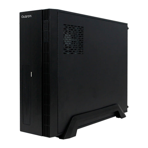 Gabinete Slim Quaroni, Micro Atx , Mini Itx, Fuente De Poder 500w, Color Negro Acabado Cepillado Gabinete Slim Quaroni, Micro Atx , Mini Itx, Fuente De Poder 500w, Color Negro Acabado Cepillado