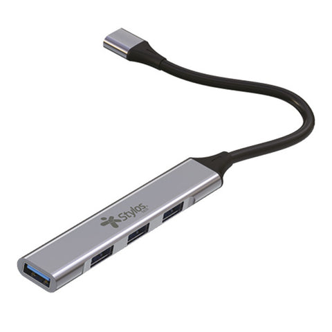 Hub Multipuerto Stylos 4 En 1 Usb Tipo C A 3 Puertos Usb (Stcbhub42g) Hub Multipuerto Stylos 4 En 1 Usb Tipo C A 3 Puertos Usb (Stcbhub42g)