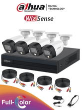 Kit de 4 Canales Full Color de 2 MP/ DVR Cooper-I WizSense/ Con IA/ H.265+/ 4 Camaras Full Color de 2 Megapixeles - NO INCLUYE DISCO DURO