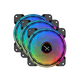 Kit De Ventiladores Xzeal Argb 120x25mm 1200rpm 33cfm 26db Xzve100b
