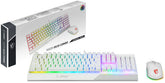 Kit Msi Vigor Gk30 Combo White Us Teclado+Mouse Rgb Mecanico