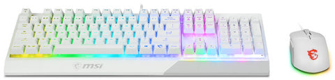 Kit Msi Vigor Gk30 Combo White Us Teclado+Mouse Rgb Mecanico Kit Msi Vigor Gk30 Combo White Us Teclado+Mouse Rgb Mecanico