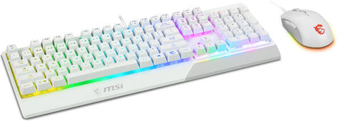 Kit Msi Vigor Gk30 Combo White Us Teclado+Mouse Rgb Mecanico Kit Msi Vigor Gk30 Combo White Us Teclado+Mouse Rgb Mecanico