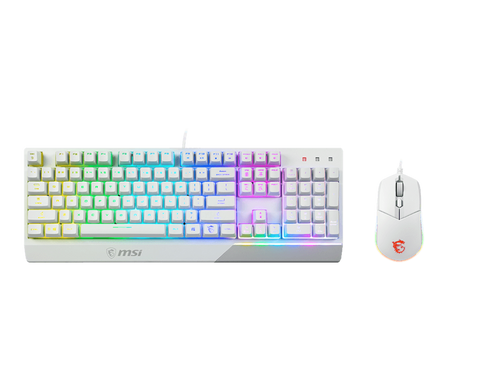 Kit Msi Vigor Gk30 Combo White Us Teclado+Mouse Rgb Mecanico Kit Msi Vigor Gk30 Combo White Us Teclado+Mouse Rgb Mecanico