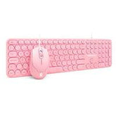Kit Teclado Y Mouse Brobotix Alambrico Usb Edicion Especial, Rosa