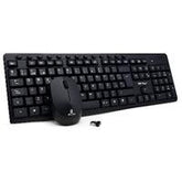 Kit Teclado Y Mouse Brobotix Inalambrico, Receptor Usb, Negro