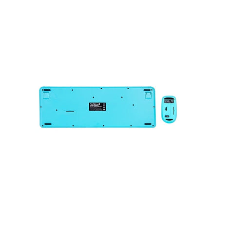 Kit Teclado Y Mouse Techzone Tz20comb02-Ina Inalambrico Ranura Soporte Azul Kit Teclado Y Mouse Techzone Tz20comb02-Ina Inalambrico Ranura Soporte Azul