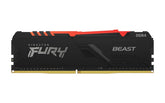 Memoria Ddr4 Kingston Fury Beast Rgb 16gb 3200mhz Dimm(Kf432c16bba/16)