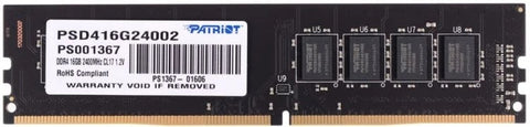 Memoria Ddr4 Patriot Signature 16gb 2400mhz Udimm (Psd416g24002) Memoria Ddr4 Patriot Signature 16gb 2400mhz Udimm (Psd416g24002)