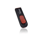 Memoria Flash Adata C008 16gb Usb 2.0 Negro Con Rojo (Ac008-16g-Rkd)