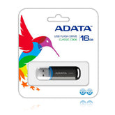 Memoria Flash Adata C906 16gb Usb 2.0 Negro (Ac906-16g-Rbk)