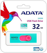 Memoria Flash Adata Uv220 32Gb Usb 2.0 Azul, Rosa (Auv220-32G-Rgnpk)