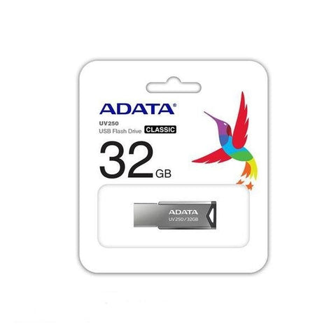Memoria Flash Adata Uv250 32gb Usb 2.0 Plata (Auv250-32g-Rbk) Memoria Flash Adata Uv250 32gb Usb 2.0 Plata (Auv250-32g-Rbk)