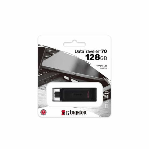 Memoria Flash Kingston 128 Gb Usb-C 3.2 (Dt70/128gb) Memoria Flash Kingston 128 Gb Usb-C 3.2 (Dt70/128gb)