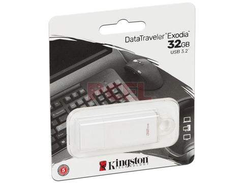 Memoria Flash Kingston 32gb Usb 3.2 Gen 1 Color Blanco (Kc-U2g32-5r) Memoria Flash Kingston 32gb Usb 3.2 Gen 1 Color Blanco (Kc-U2g32-5r)