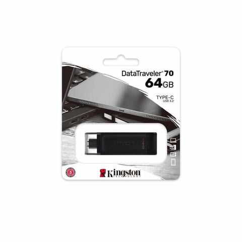 Memoria Flash Kingston 64 Gb Usb-C 3.2 Gen 1 (Dt70/64gb) Memoria Flash Kingston 64 Gb Usb-C 3.2 Gen 1 (Dt70/64gb)