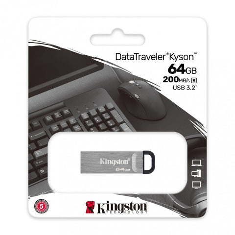 Memoria Flash Kingston 64gb Gen 3.2 Gen 1 Metalica (Dtkn/64gb) Memoria Flash Kingston 64gb Gen 3.2 Gen 1 Metalica (Dtkn/64gb)