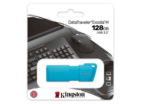 Memoria Flash Kingston Usb 128Gb 3.2 Gen 1 Dtxm Aqua (Kc-U2L128-7Lb) Memoria Flash Kingston Usb 128Gb 3.2 Gen 1 Dtxm Aqua (Kc-U2L128-7Lb)