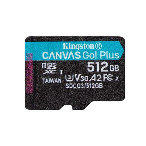 Memoria Kingston Micro Sdxc Canvas Go Plus 170r A2 U3 V30 (Sdcg3/512gb) Memoria Kingston Micro Sdxc Canvas Go Plus 170r A2 U3 V30 (Sdcg3/512gb)