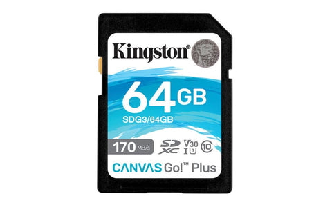 Memoria kingston sdxc canvas go! Plus 170rc10 uhs-i u3 v30 (sdg3/64gb) Memoria kingston sdxc canvas go! Plus 170rc10 uhs-i u3 v30 (sdg3/64gb)