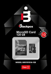 Memoria Micro Sd Blackpcs Cl10 128gb Con Adaptador (Mm10101a-128)