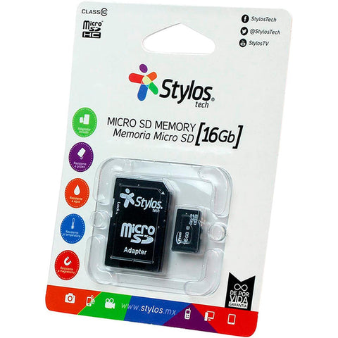Memoria Micro Sd Stylos 16 Gb (Stms161b) Memoria Micro Sd Stylos 16 Gb (Stms161b)