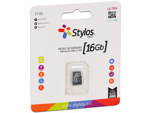 Memoria Micro Sd Stylos 16gb S/A Clase 10 (Stmsds2b) Memoria Micro Sd Stylos 16gb S/A Clase 10 (Stmsds2b)