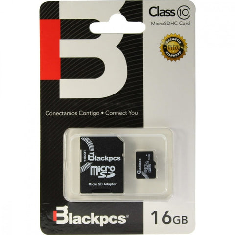 Memoria Micro Sdhc Blackpcs 16gb Clase 10 (Mm10101-16) Memoria Micro Sdhc Blackpcs 16gb Clase 10 (Mm10101-16)