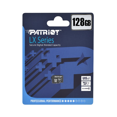 Memoria Micro Sdhc Patriot Lx Series 128 Gb Uhs-1 (Psf128gmdc10) Memoria Micro Sdhc Patriot Lx Series 128 Gb Uhs-1 (Psf128gmdc10)