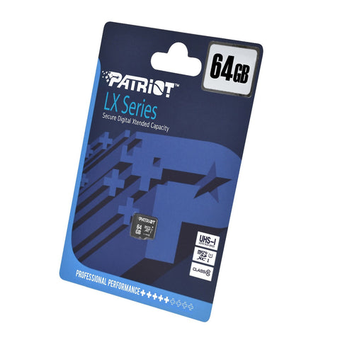 Memoria Micro Sdhc Patriot Lx Series 64 Gb Uhs-1 (Psf64gmdc10) Memoria Micro Sdhc Patriot Lx Series 64 Gb Uhs-1 (Psf64gmdc10)