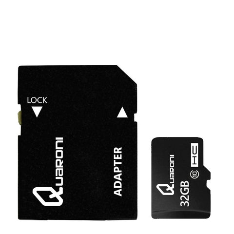 Memoria Quaroni Micro Sd/Hc 32gb Clase 10 Con Adaptador Memoria Quaroni Micro Sd/Hc 32gb Clase 10 Con Adaptador