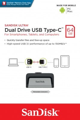 Memoria Sandisk Ultra Dual Drive Usb Tipo-C 64gb (Sdddc2-064g-G46) Memoria Sandisk Ultra Dual Drive Usb Tipo-C 64gb (Sdddc2-064g-G46)