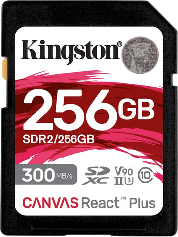 Memoria Sd Kingston Sdxc Canvas React Plus 300r Uhs-Ii V90 (Sdr/256gb) Memoria Sd Kingston Sdxc Canvas React Plus 300r Uhs-Ii V90 (Sdr/256gb)