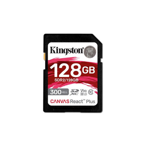 Memoria Sd Kingston Sdxc Canvas React Plus 300R Uhs-Ii V90  (Sdr2/128Gb) Memoria Sd Kingston Sdxc Canvas React Plus 300R Uhs-Ii V90  (Sdr2/128Gb)