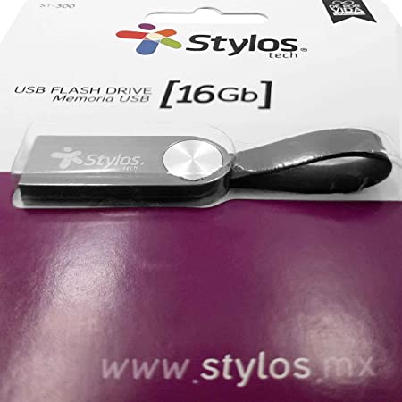 Memoria Usb Stylos 16 Gb Flash 2.0 Negro St300 (Stmus316b) Memoria Usb Stylos 16 Gb Flash 2.0 Negro St300 (Stmus316b)