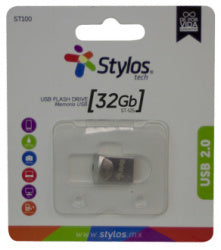Memoria Usb Stylos 32 Gb Flash 2.0 Plata Metal Mini (Stmus41s) Memoria Usb Stylos 32 Gb Flash 2.0 Plata Metal Mini (Stmus41s)