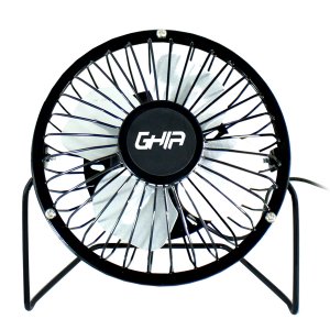 Mini Ventilador De Escritorio Ghia Metalico Color Negro Alimentacion Usb Mini Ventilador De Escritorio Ghia Metalico Color Negro Alimentacion Usb