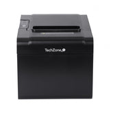 Miniprinter Techzone Tzbe102, Termica, 80 Mm,Vel 250 Mm/S, 203 Dpi, Usb, Serial, Rj45, Rj11, Corte Automatico, 1 Año De Garantia